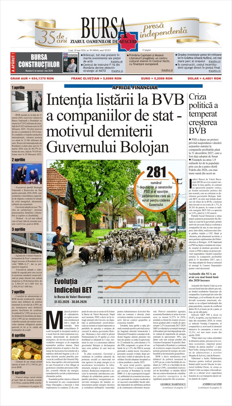 Ediţia din 18.05.2026