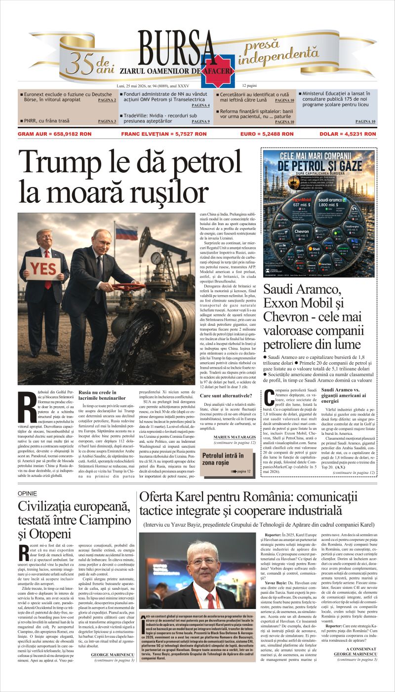 Ediţia din 25.05.2026
