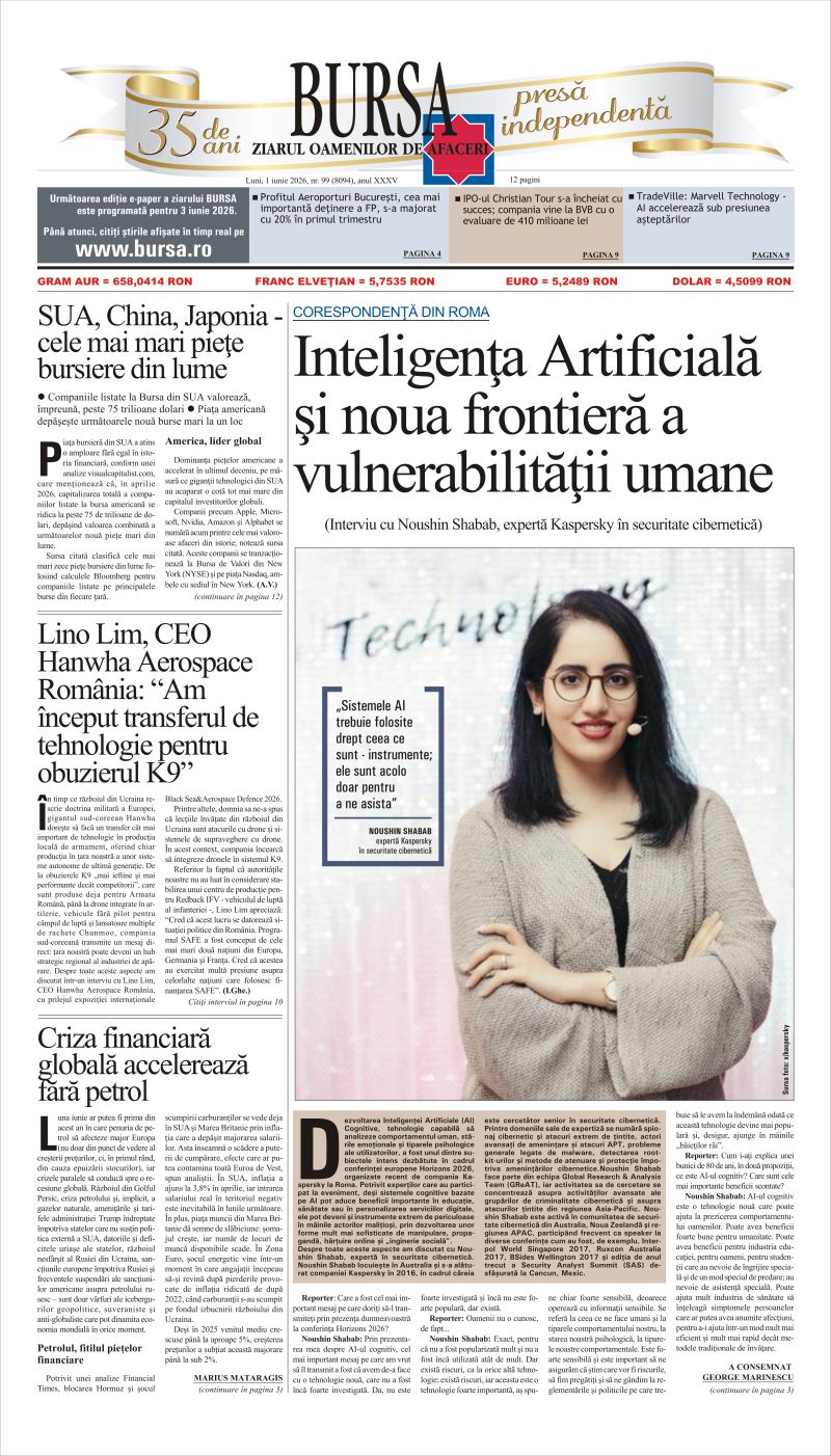 Ediţia din 01.06.2026