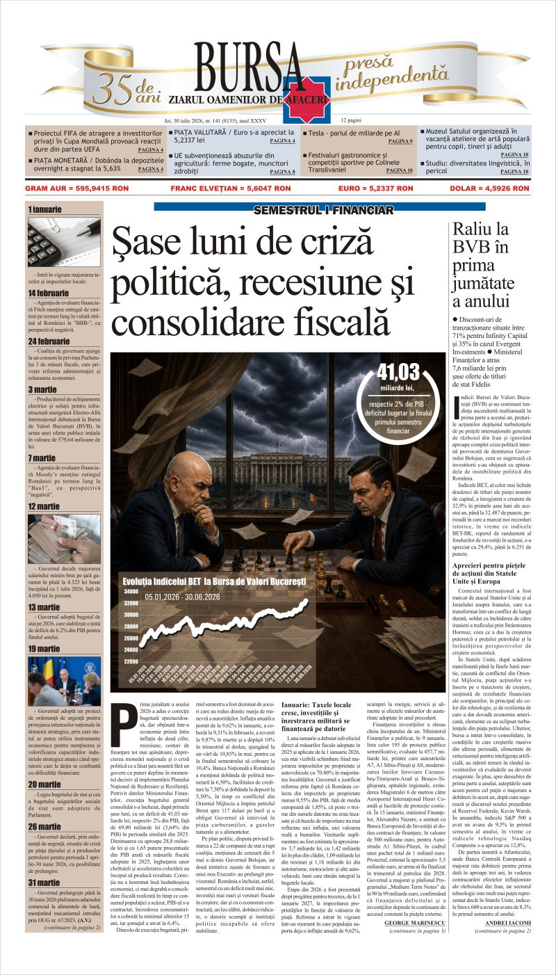 Ediţia din 30.07.2026