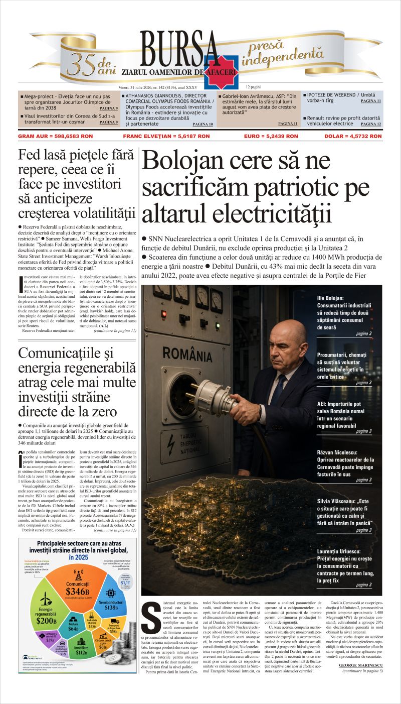 Ediţia din 31.07.2026