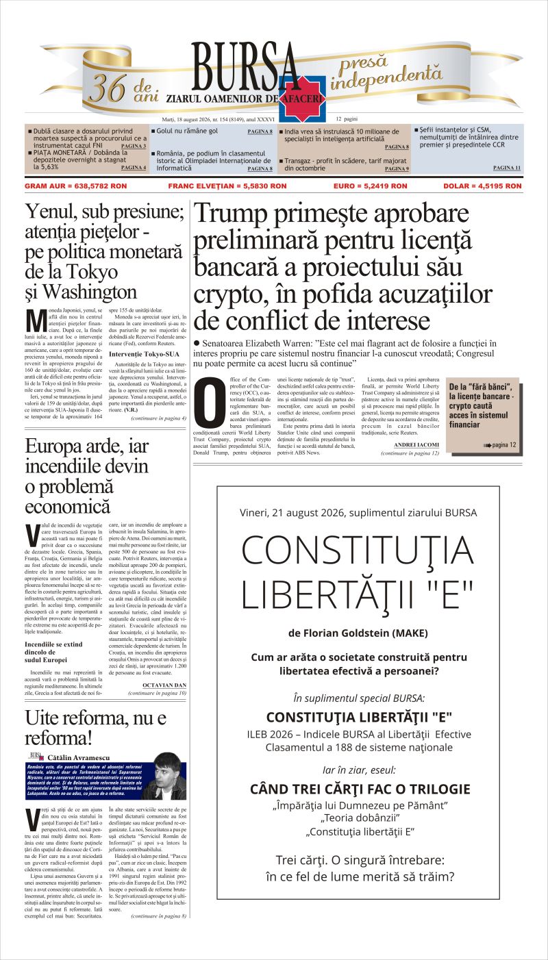 Ediţia din 18.08.2026