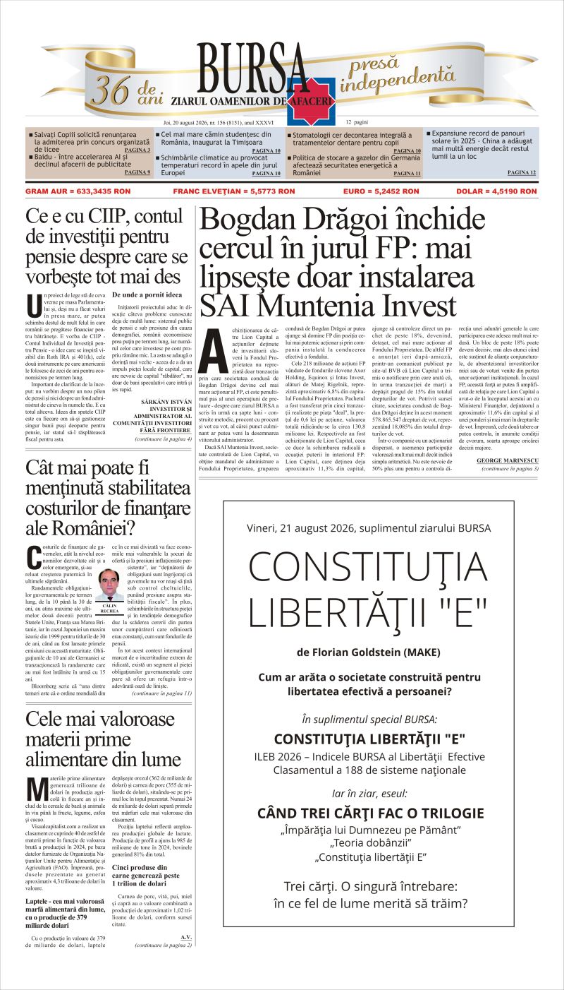 Ediţia din 20.08.2026