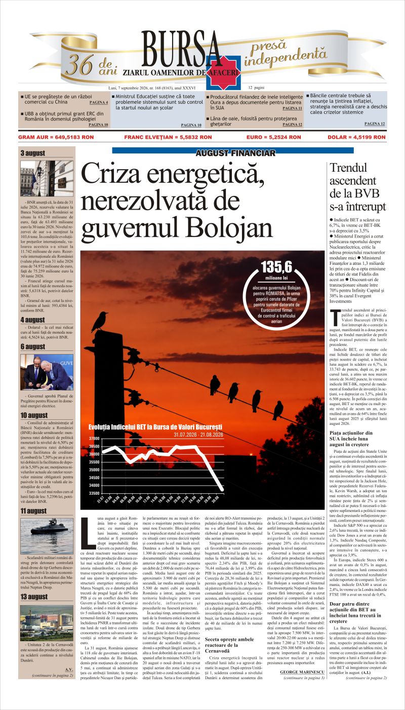 Ediţia din 07.09.2026