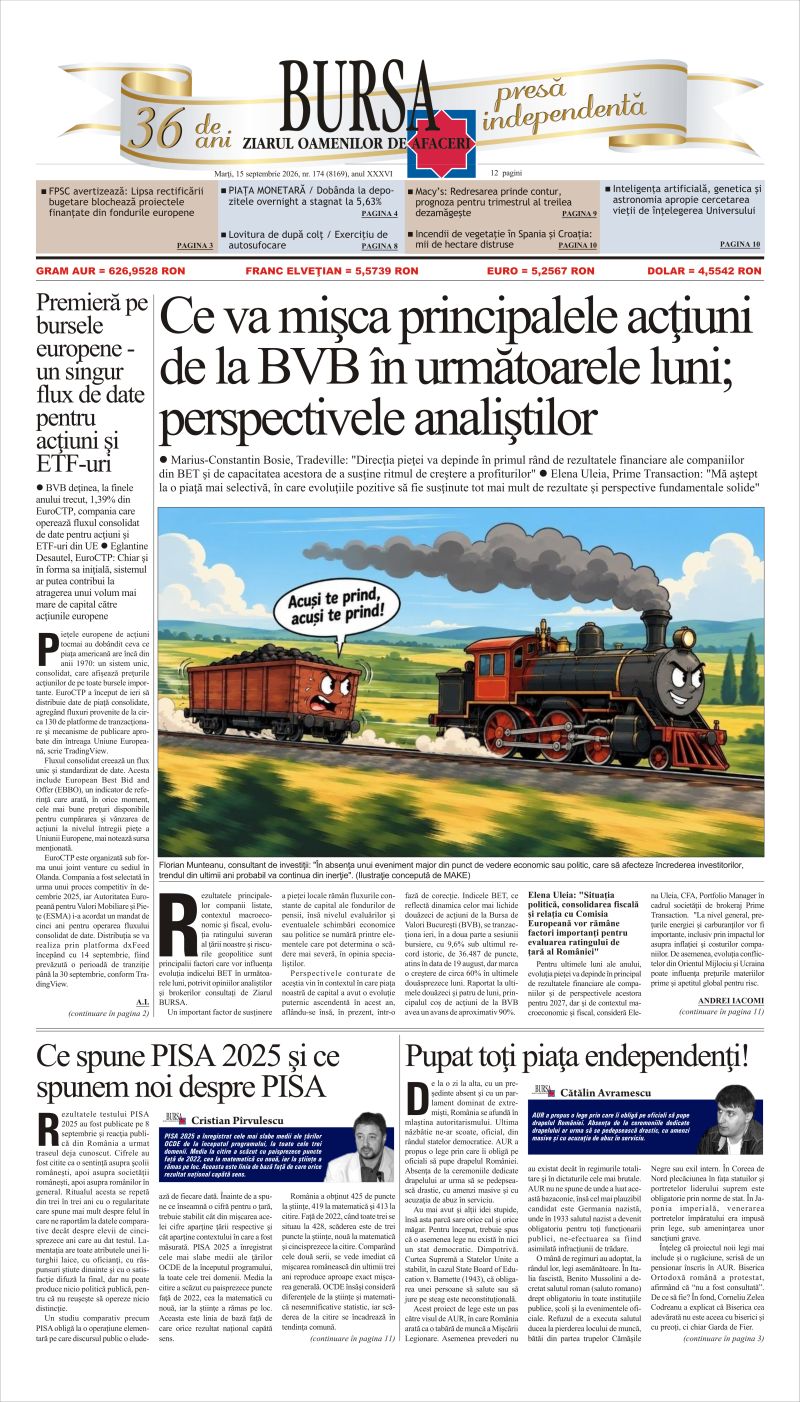 Ediţia din 15.09.2026