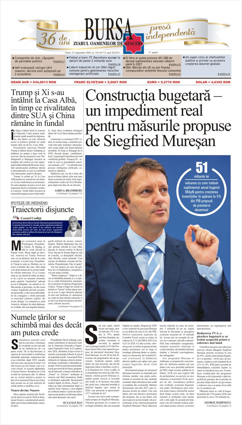 Ediţia din 25.09.2026
