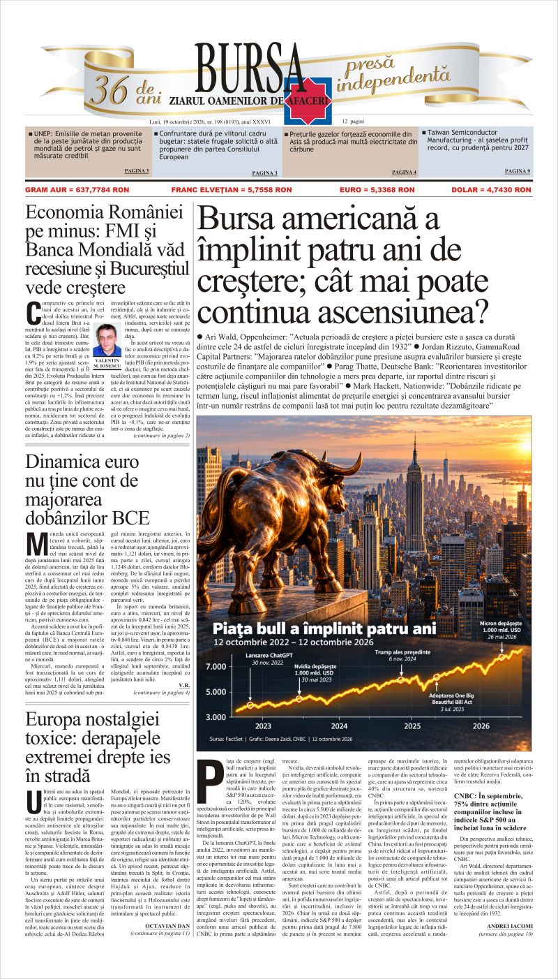Ediţia din 19.10.2026