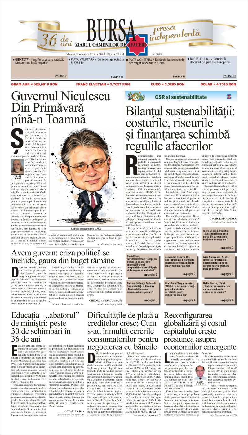 Ediţia din 21.10.2026