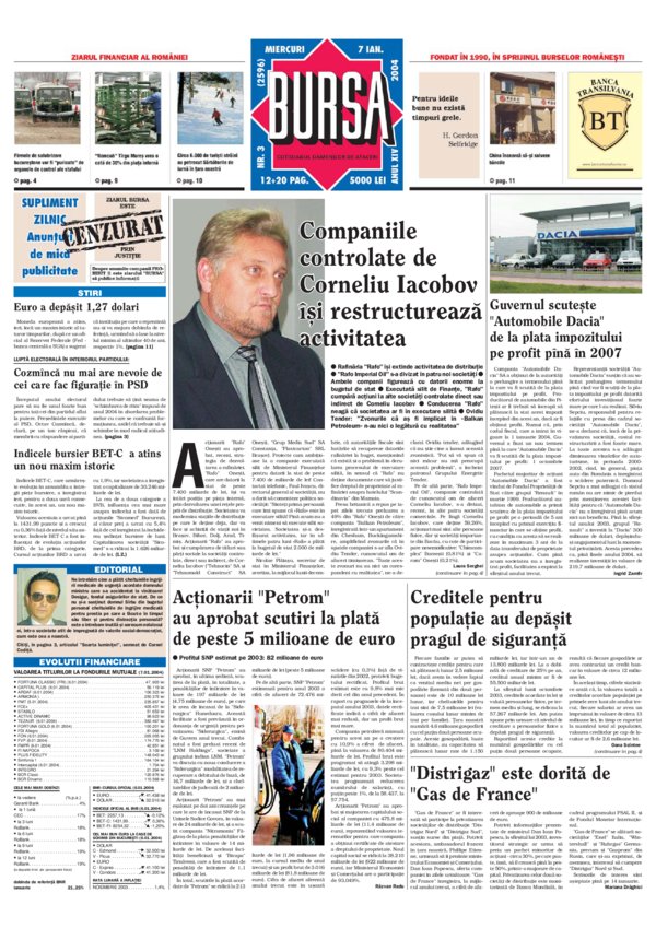 Ediţia din 07.01.2004