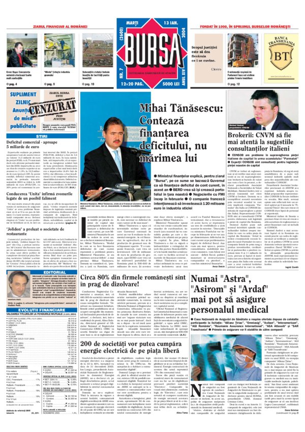 Ediţia din 13.01.2004