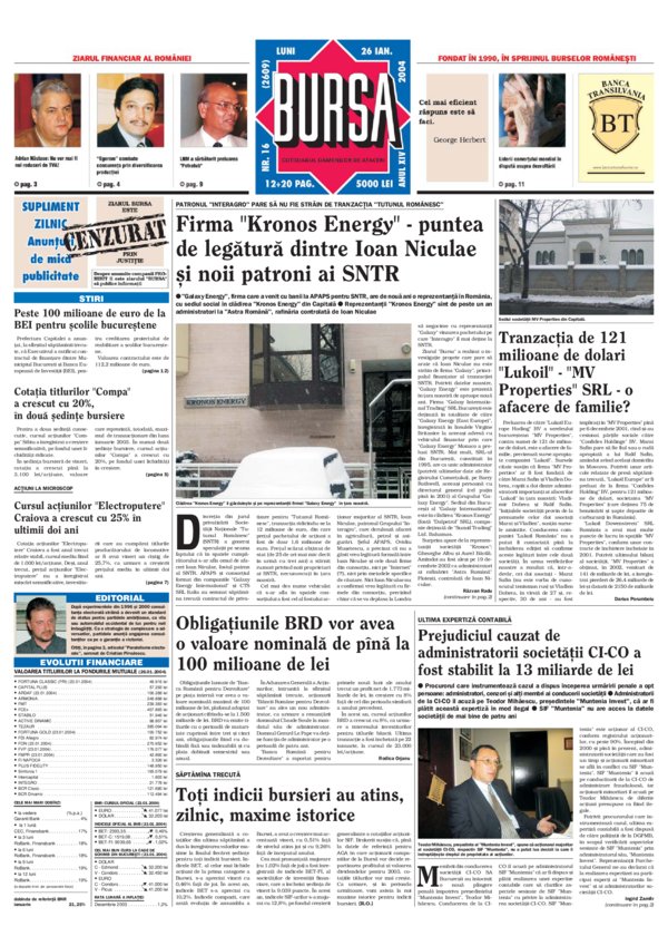 Ediţia din 26.01.2004