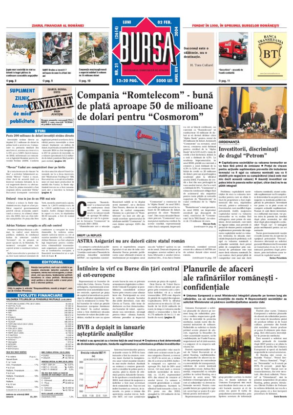 Ediţia din 02.02.2004