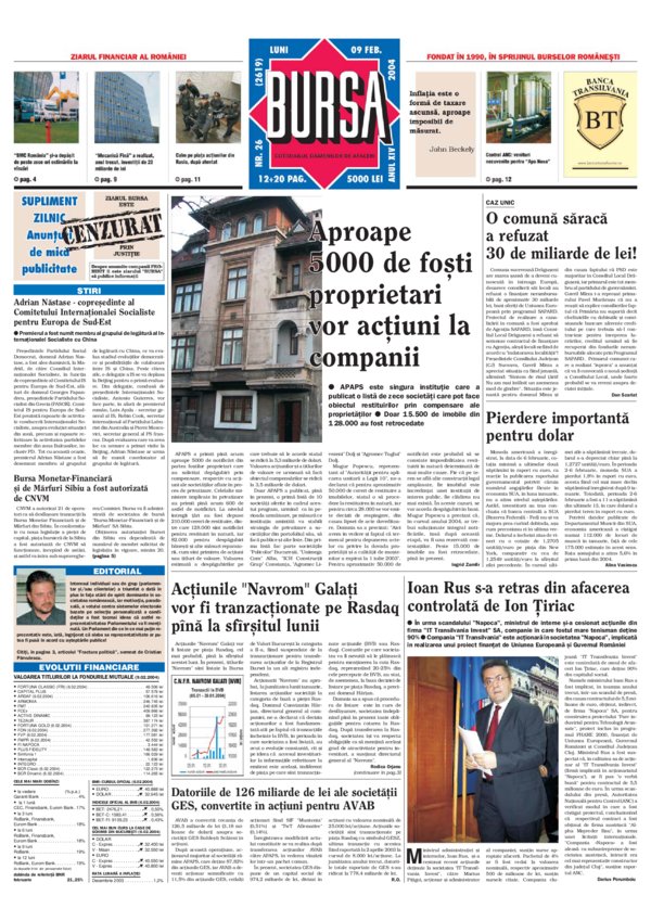 Ediţia din 09.02.2004