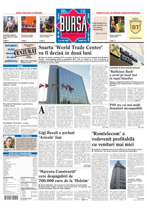 Ediţia din 27.07.2026