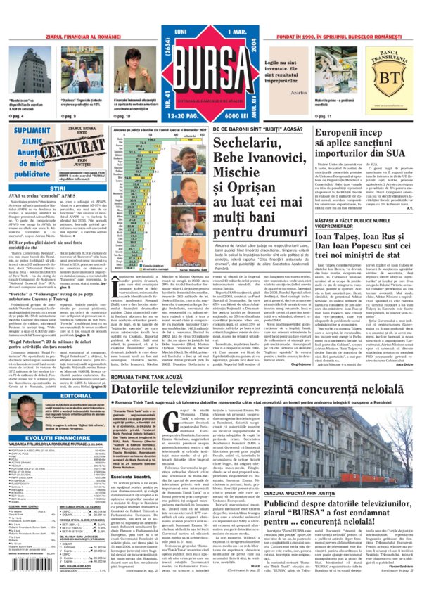 Ediţia din 01.03.2004