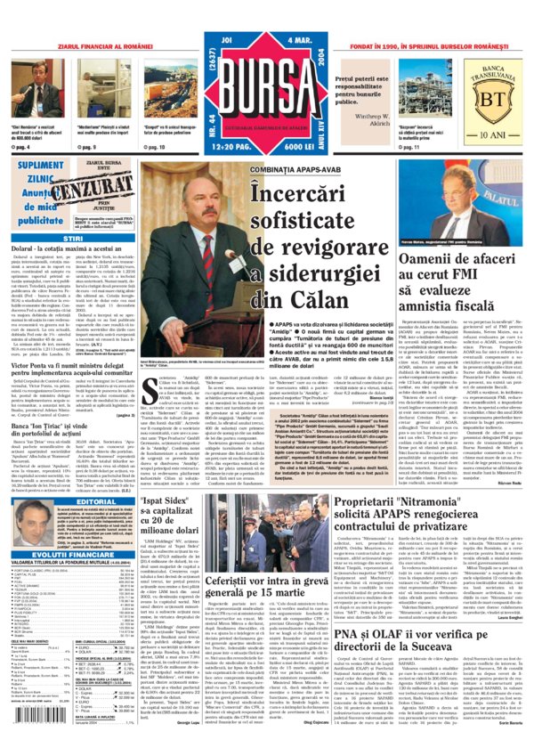 Ediţia din 01.05.2025