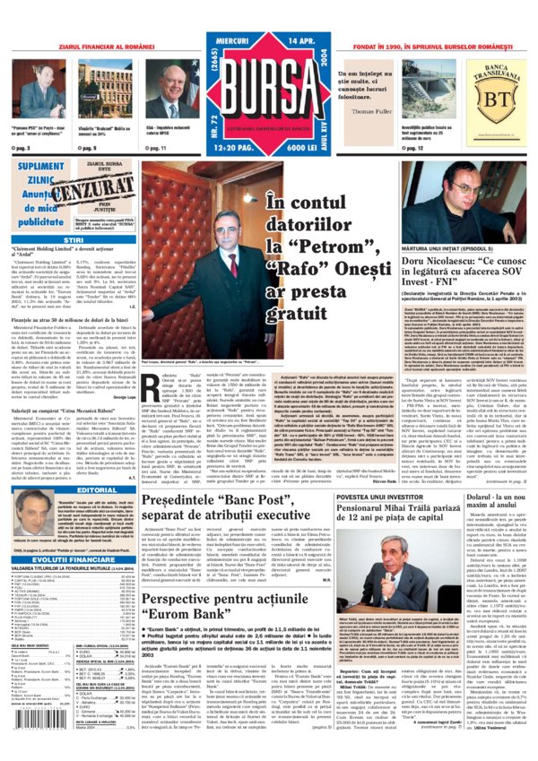 Ediţia din 14.04.2004
