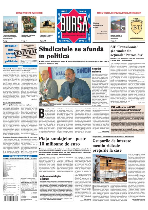 Ediţia din 20.04.2004