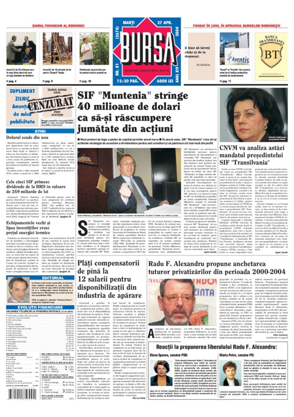 Ediţia din 27.07.2026