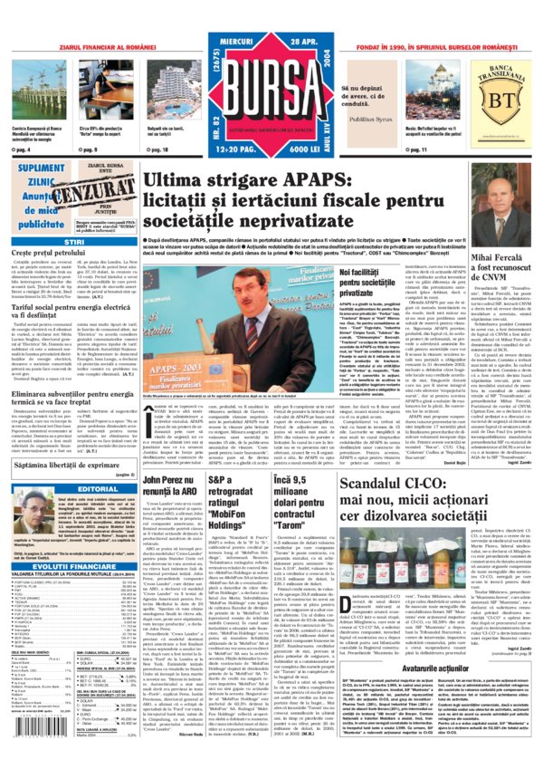 Ediţia din 01.05.2025