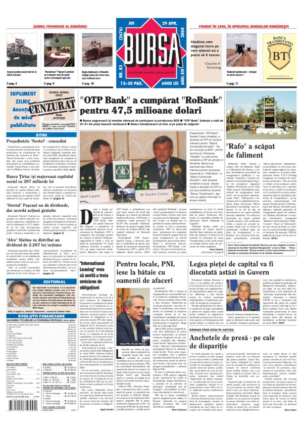 Ediţia din 29.04.2004