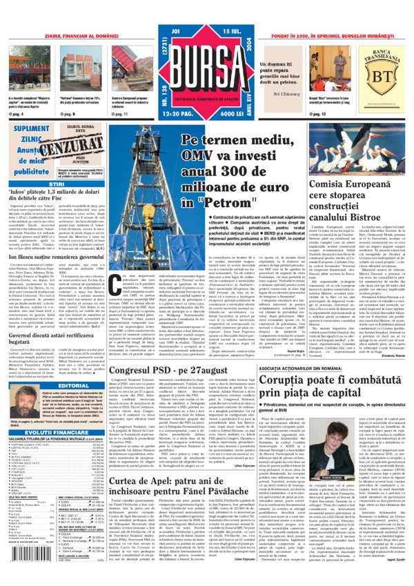 Ediţia din 15.07.2004