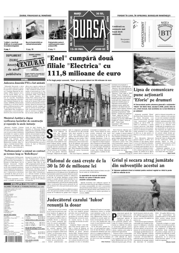 Ediţia din 20.07.2004