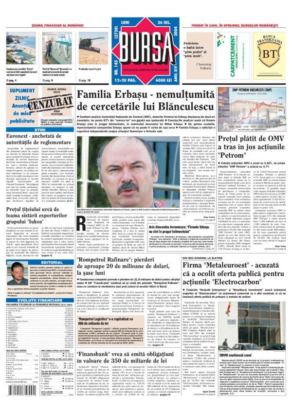 Ediţia din 26.07.2004