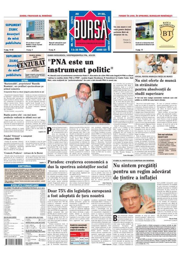 Ediţia din 29.07.2004