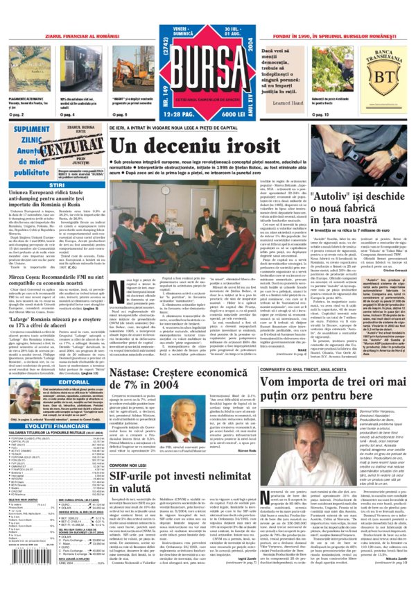 Ediţia din 30.07.2004