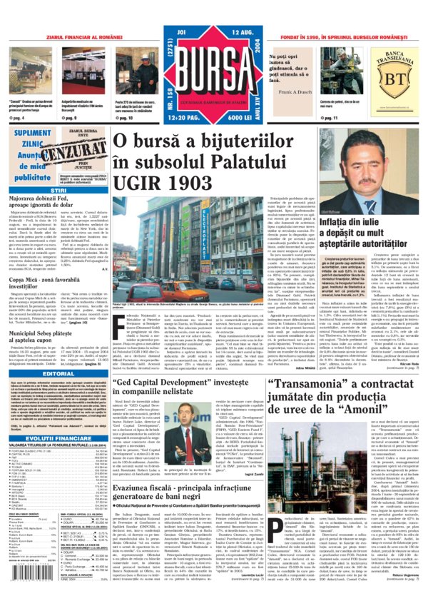 Ediţia din 12.08.2004