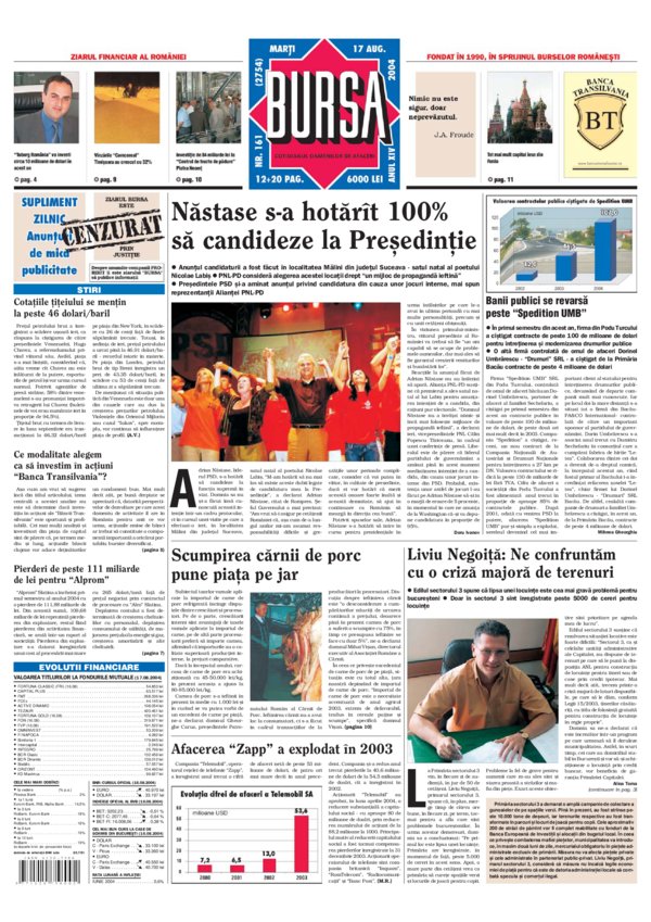 Ediţia din 17.08.2004