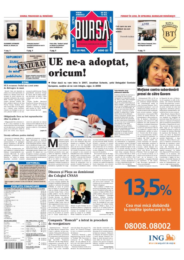Ediţia din 08.10.2004