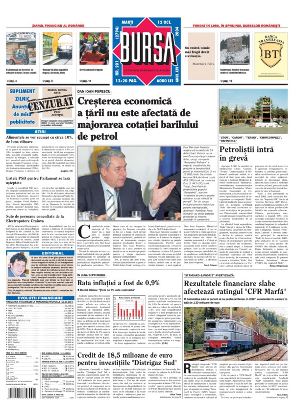 Ediţia din 12.10.2004