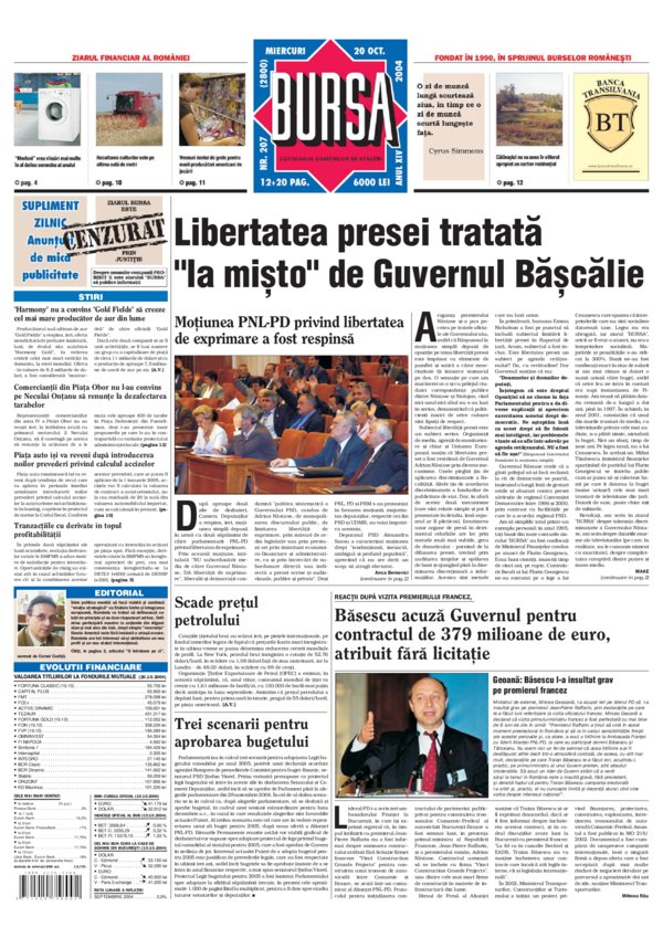 Ediţia din 20.10.2004
