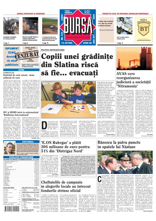 Ediţia din 22.10.2004