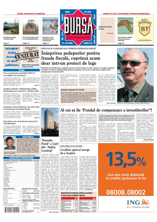 Ediţia din 25.10.2004