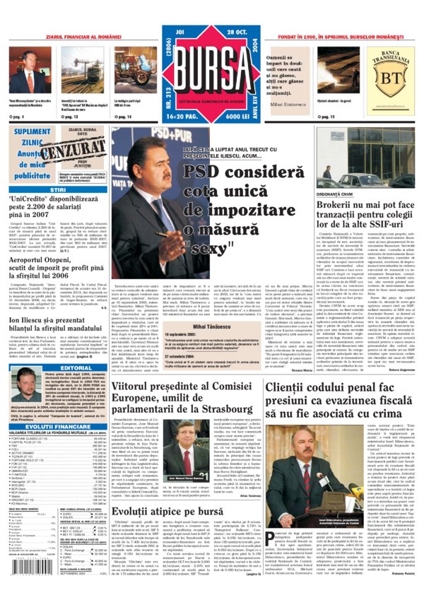 Ediţia din 28.10.2004