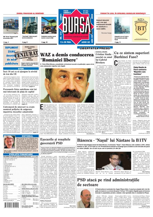Ediţia din 29.10.2004