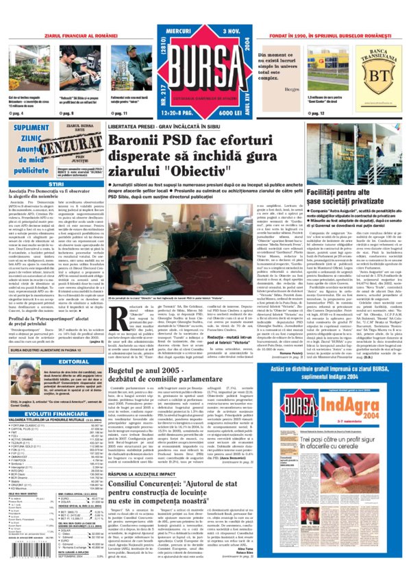 Ediţia din 03.11.2004