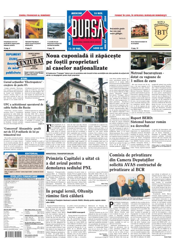 Ediţia din 10.11.2004
