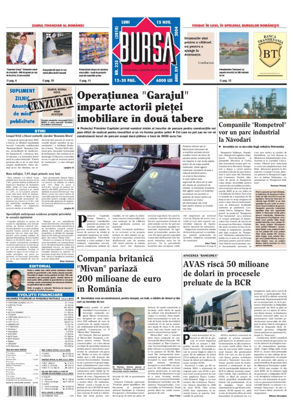 Ediţia din 15.11.2004