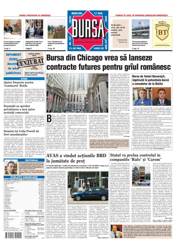 Ediţia din 17.11.2004