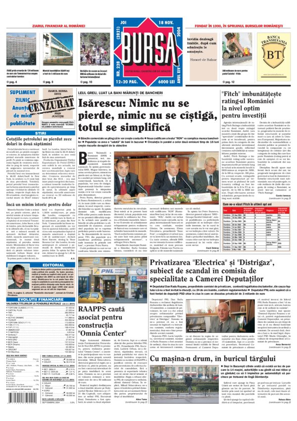 Ediţia din 18.11.2004