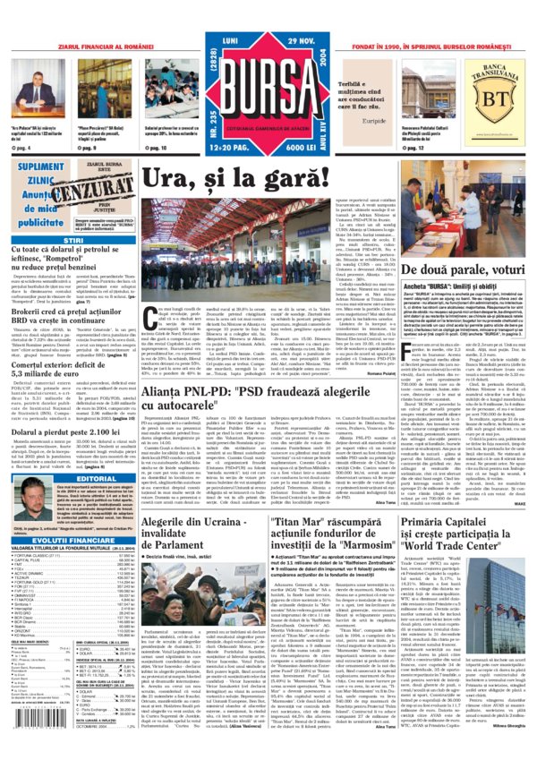 Ediţia din 29.11.2004