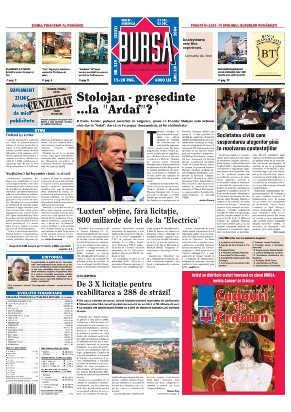 Ediţia din 03.12.2004