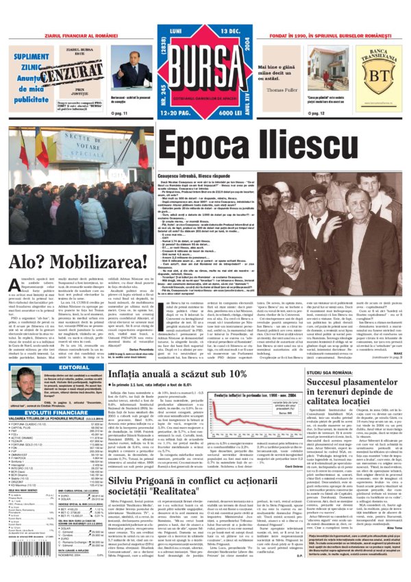 Ediţia din 13.12.2004
