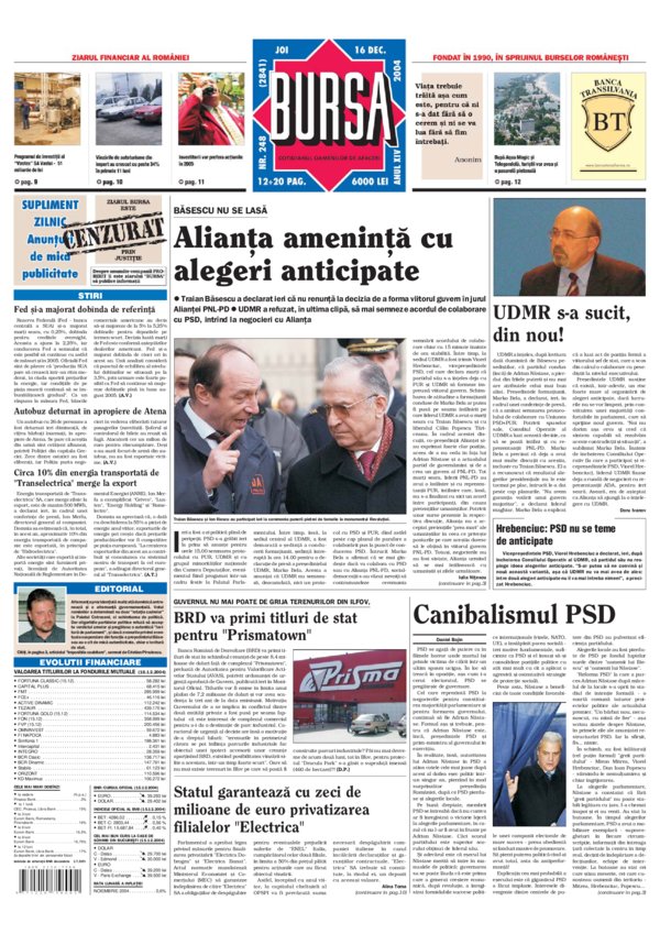Ediţia din 16.12.2004