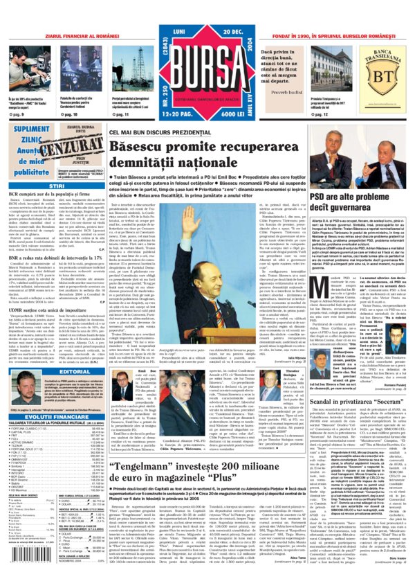 Ediţia din 20.12.2004