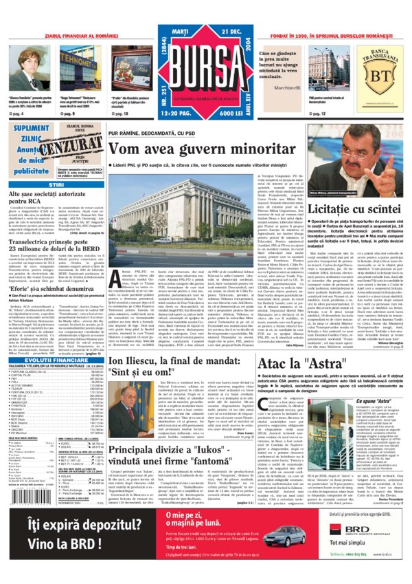 Ediţia din 21.12.2004